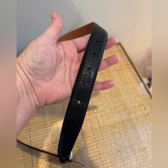 Distinction men’s black leather belt made in Canada new without tags! - Picture 2 of 7